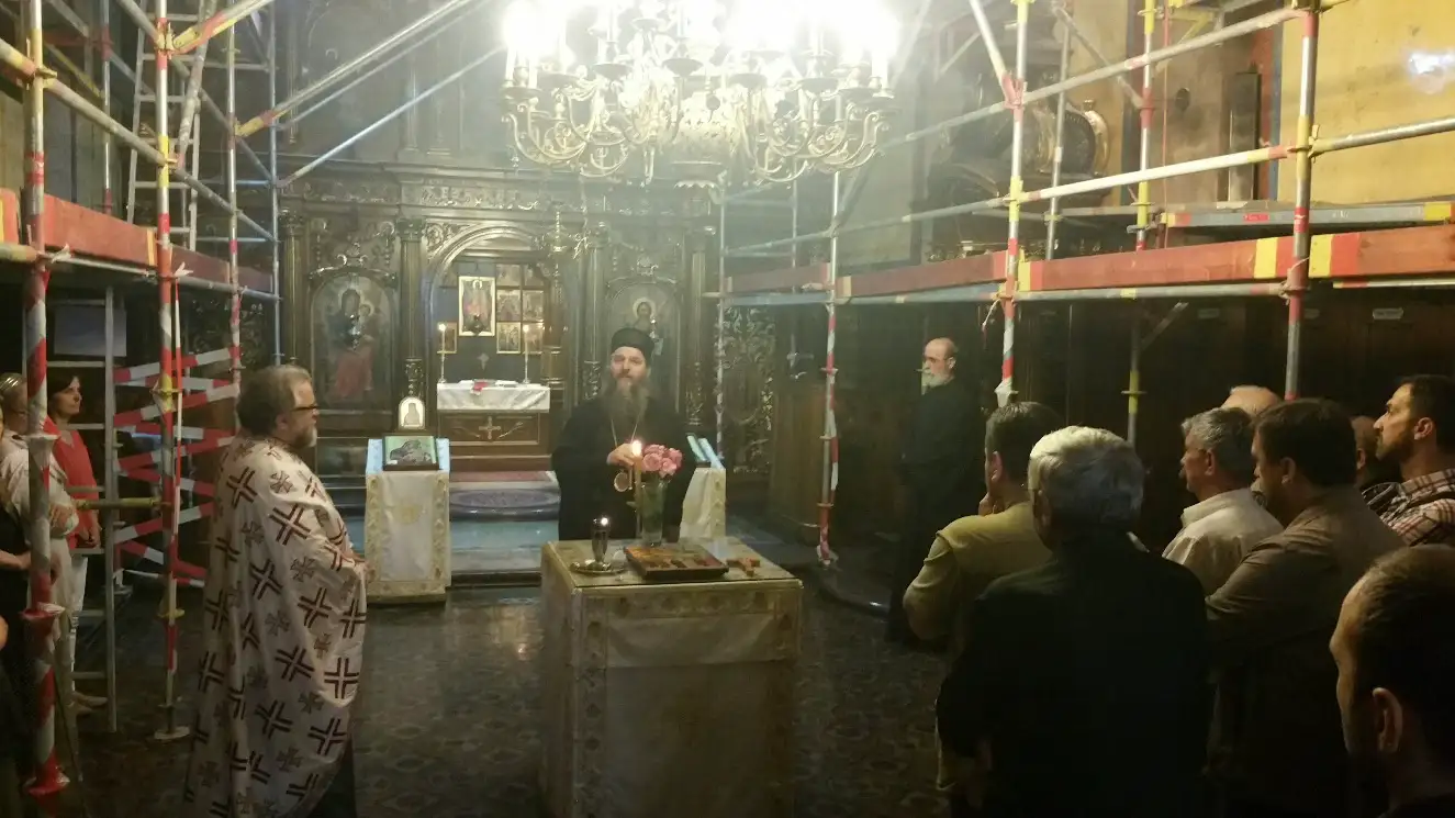Празнично вечерње уочи Спасовдана у Саборном храму