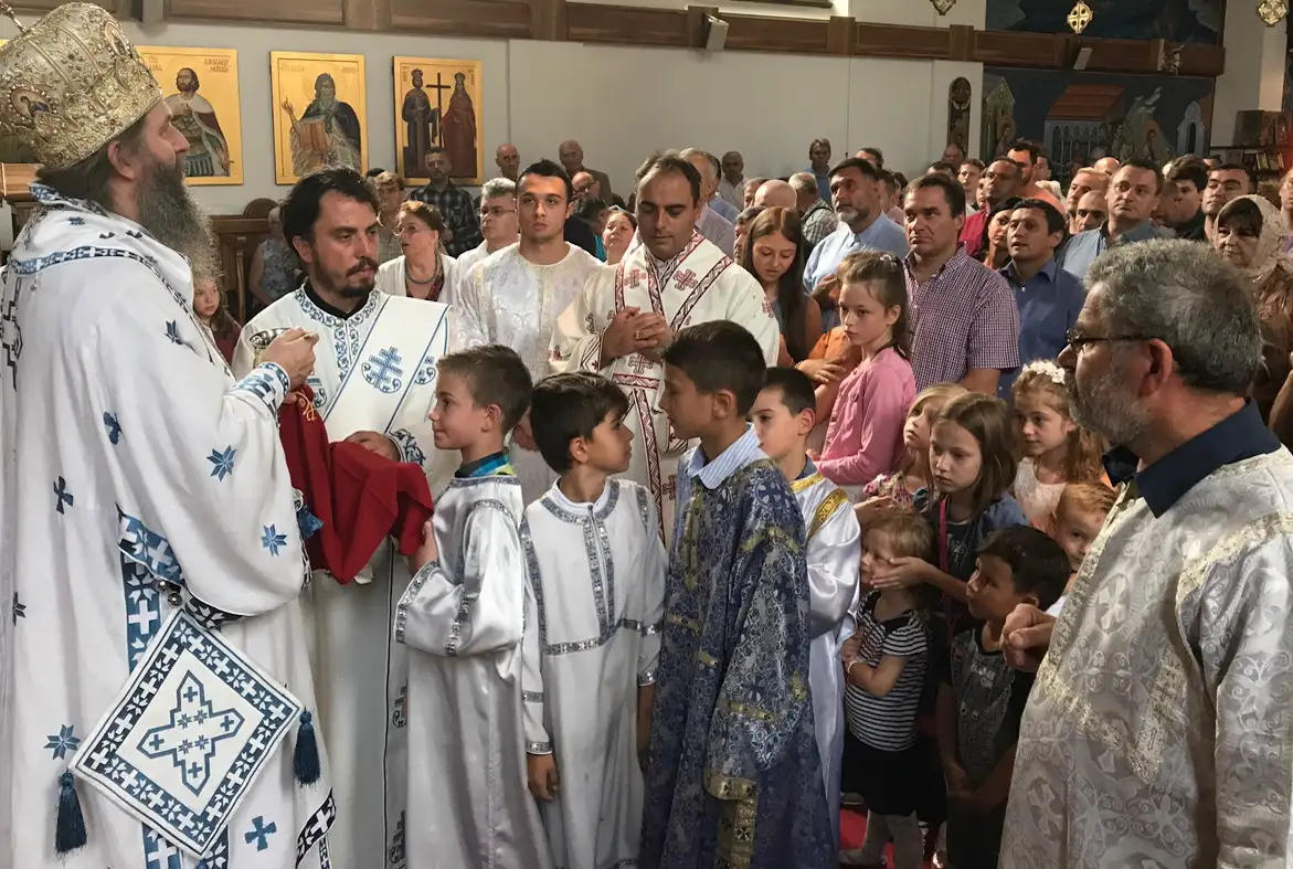 Дванаеста недеља по Духовима у храму Свете Тројице у Цириху