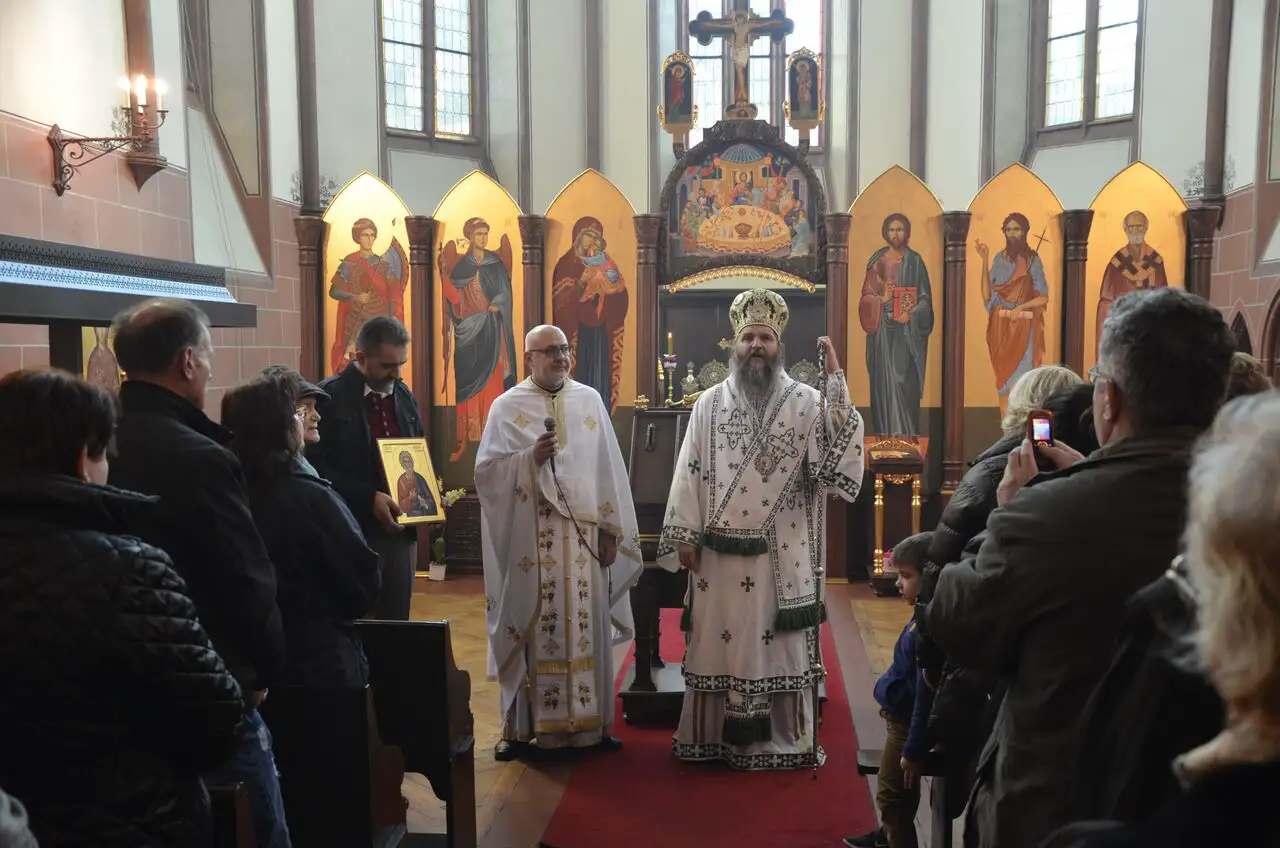 Архијерејска литургија у Базелу