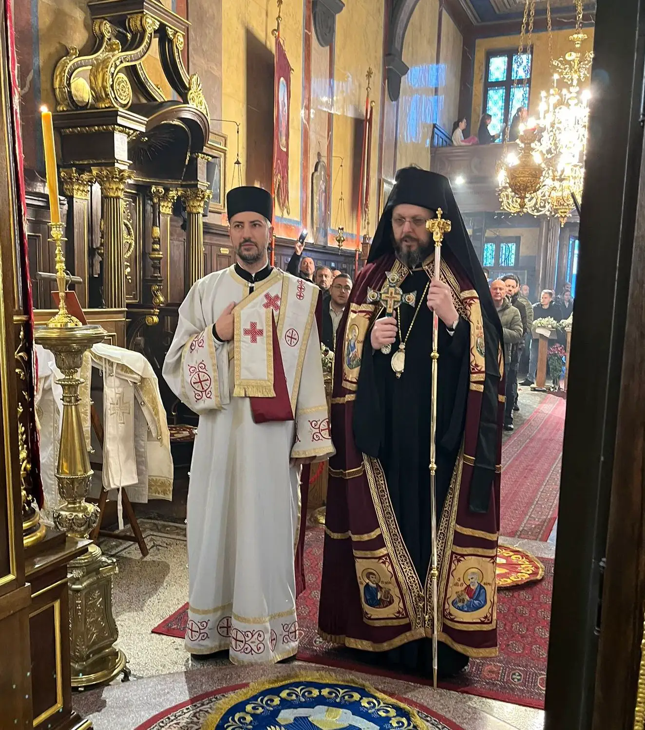 Епископ мохачки г. Дамаскин служио у Саборном храму Светог Саве у Бечу