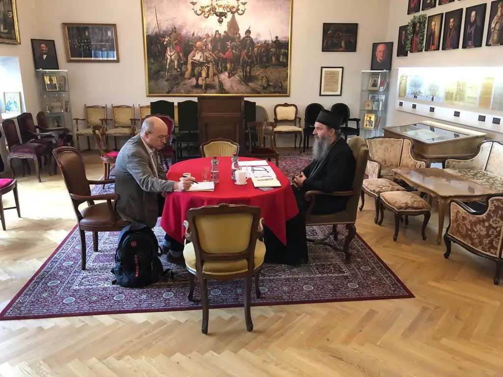 Проф др Ернст Фирлингер код Епископа Андреја
